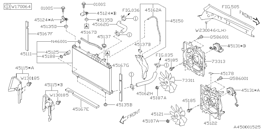 Diagram ENGINE COOLING for your 2007 Subaru WRX   