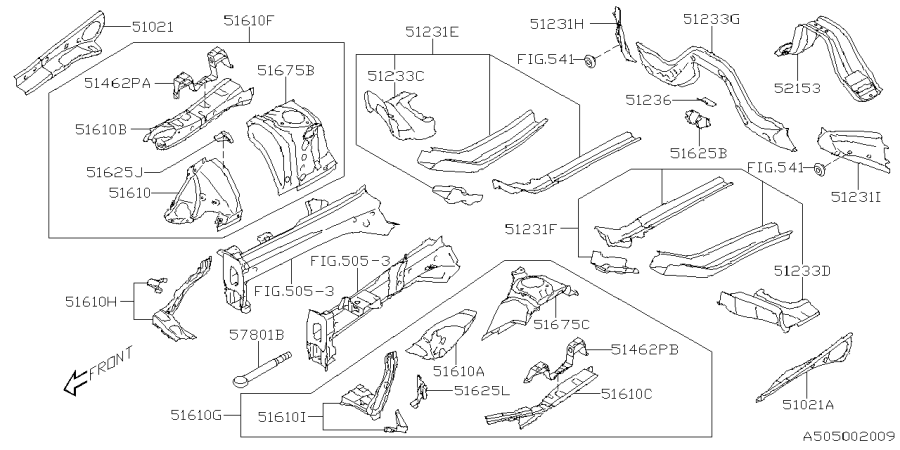 Diagram BODY PANEL for your 2017 Subaru BRZ   