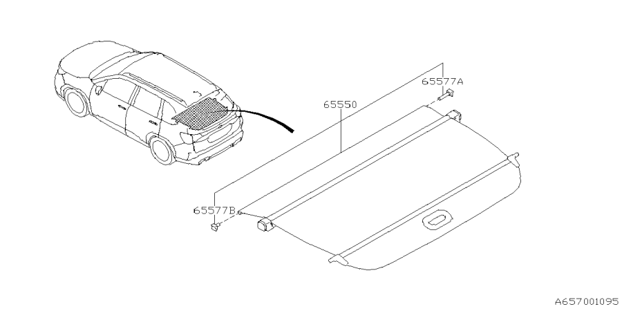 Diagram TONNEAU COVER for your Subaru Forester  