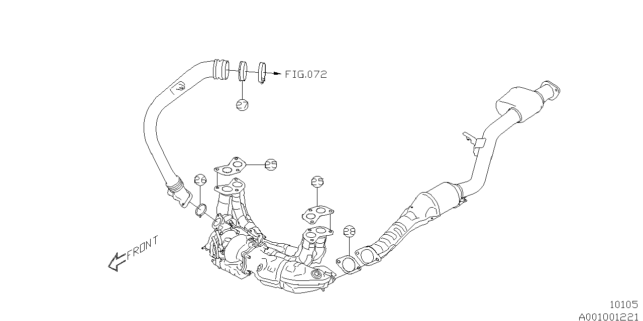 Diagram ENGINE ASSEMBLY for your Subaru