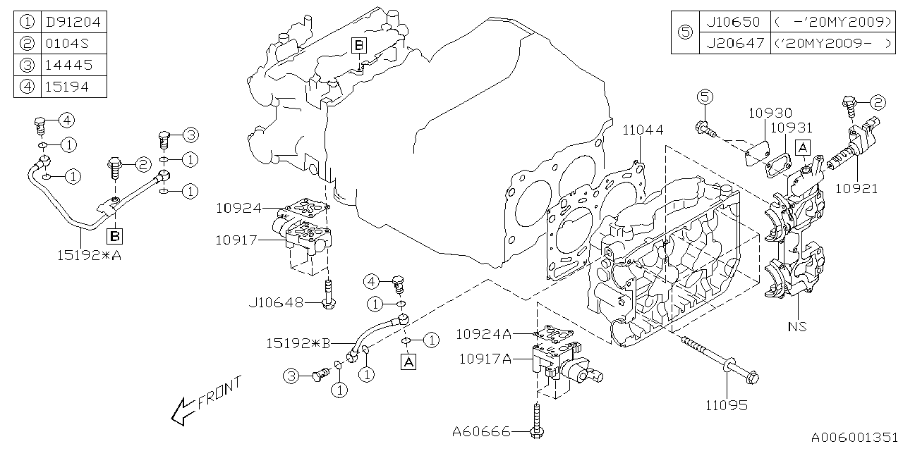 Diagram CYLINDER HEAD for your 2016 Subaru WRX   