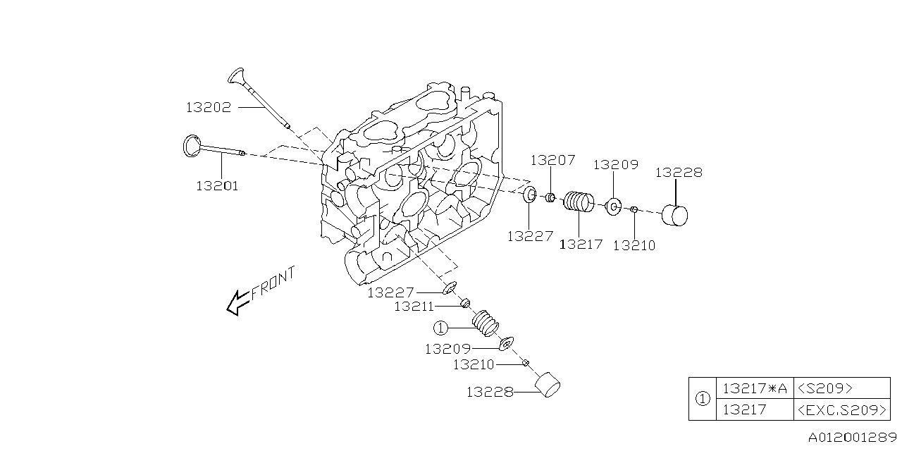 Diagram VALVE MECHANISM for your Subaru STI  