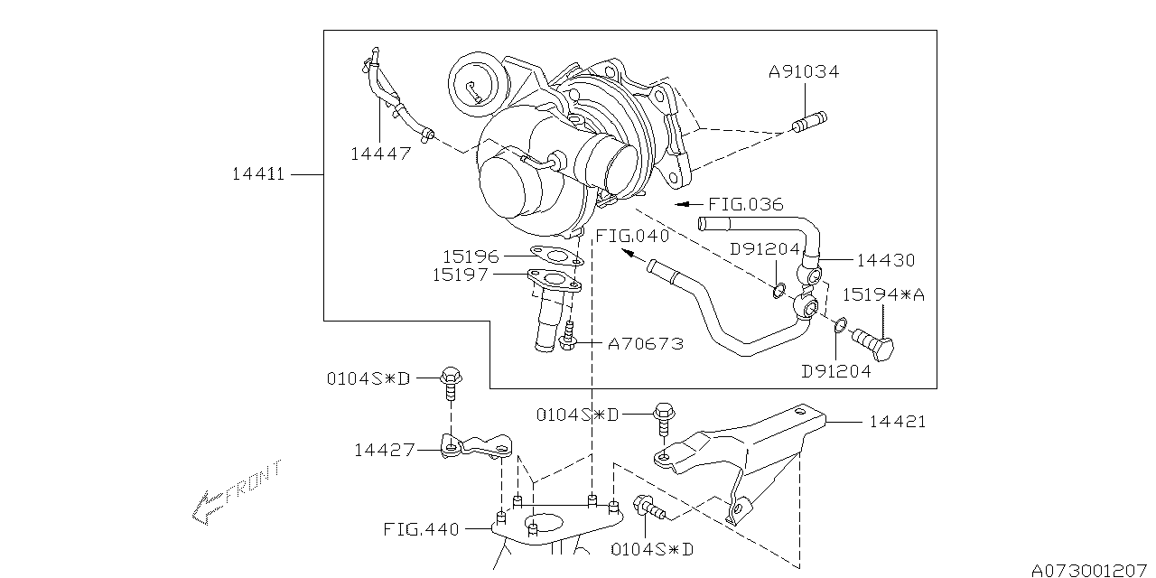 Diagram AIR DUCT for your 2023 Subaru Outback   