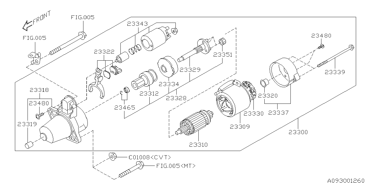 Diagram STARTER for your 2019 Subaru WRX Limited  