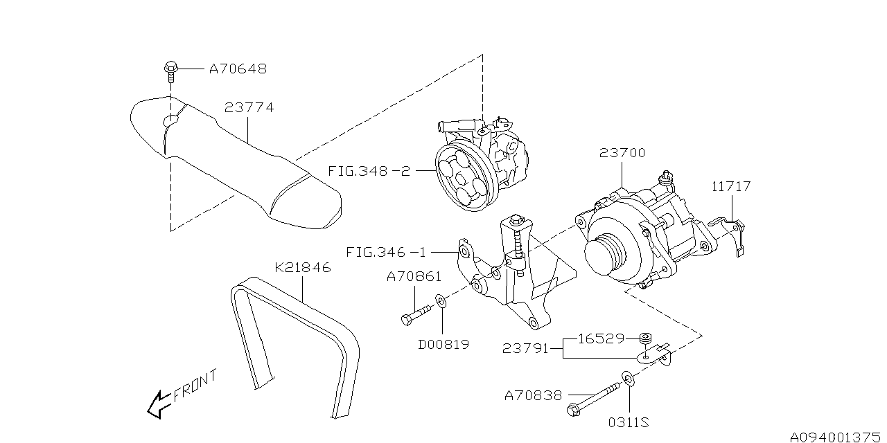 Diagram ALTERNATOR for your 2018 Subaru STI  Base 