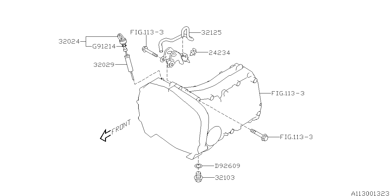 Diagram MT, TRANSMISSION CASE for your 2001 Subaru Impreza  Limited Wagon 