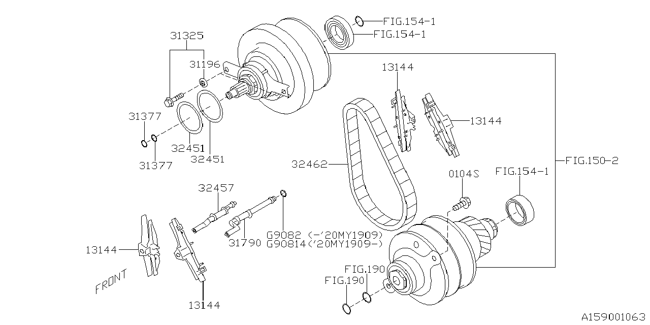 Diagram ECVT, PULLEY SET for your 2018 Subaru WRX  LIMITED WITH LIP ES 