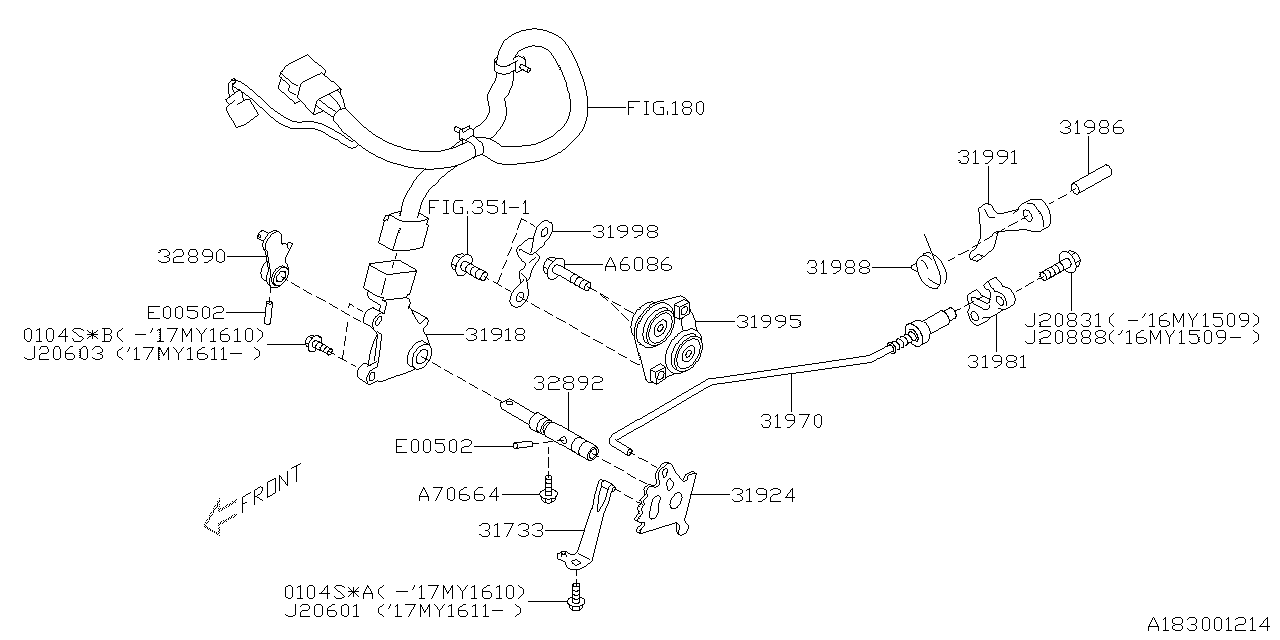 Diagram AT, CONTROL DEVICE for your 2019 Subaru WRX Base  