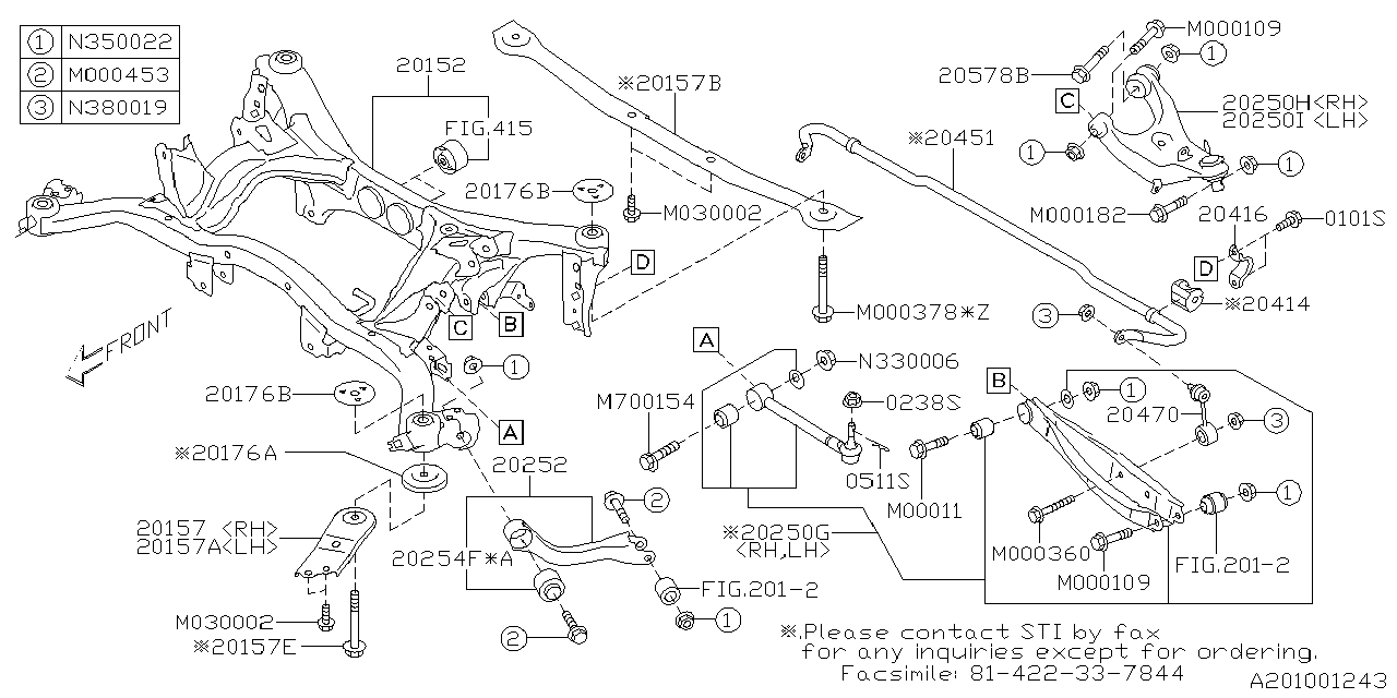 Diagram REAR SUSPENSION for your 2010 Subaru Legacy  Limited Sedan 