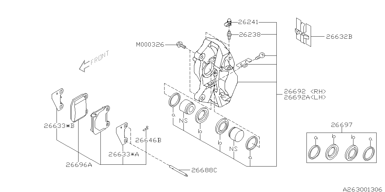 Diagram REAR BRAKE for your Subaru