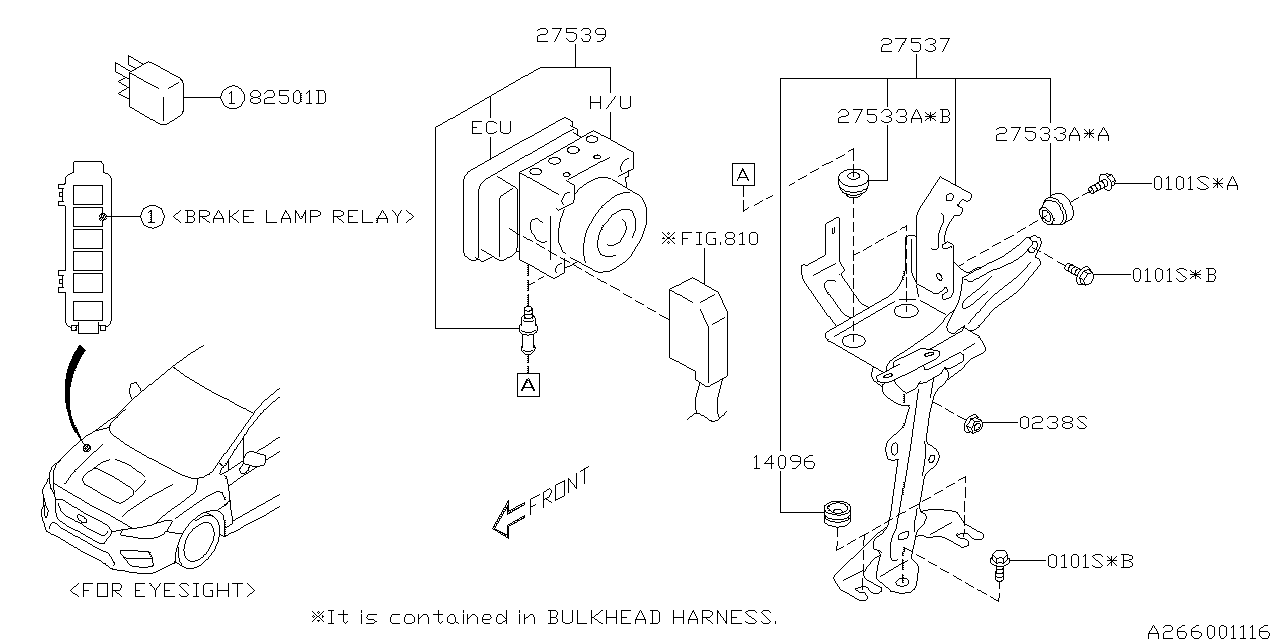 Diagram V.D.C.SYSTEM for your 2014 Subaru STI   