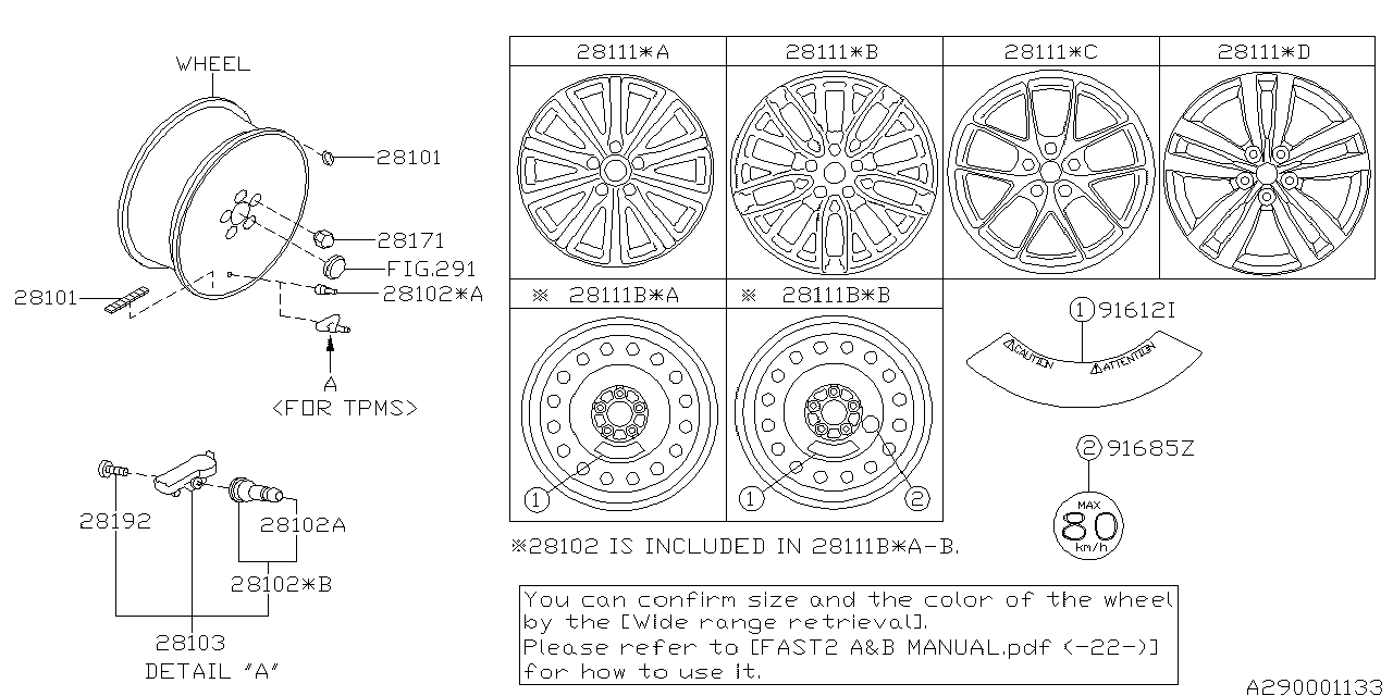 Diagram DISK WHEEL for your Subaru