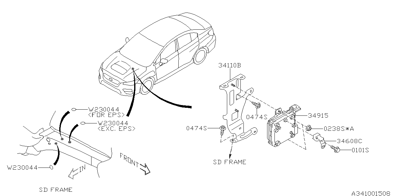 STEERING COLUMN Diagram