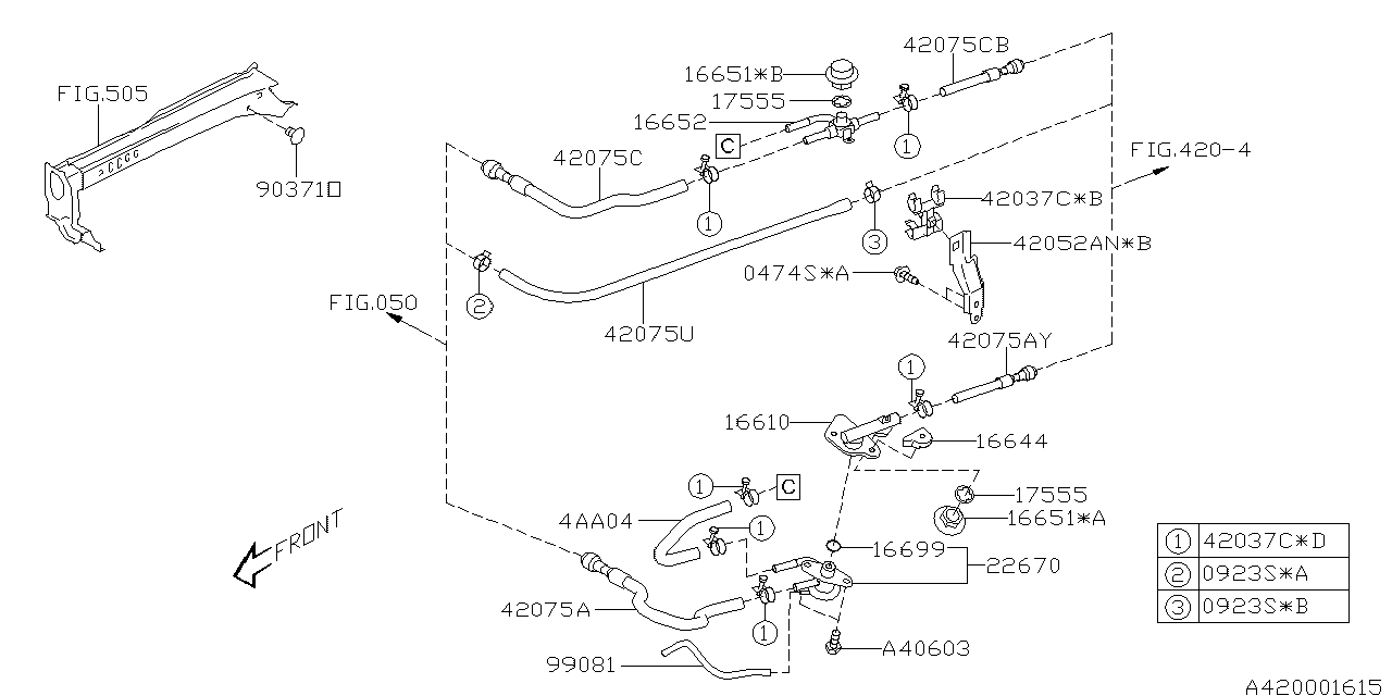 Diagram FUEL PIPING for your 2006 Subaru Impreza   