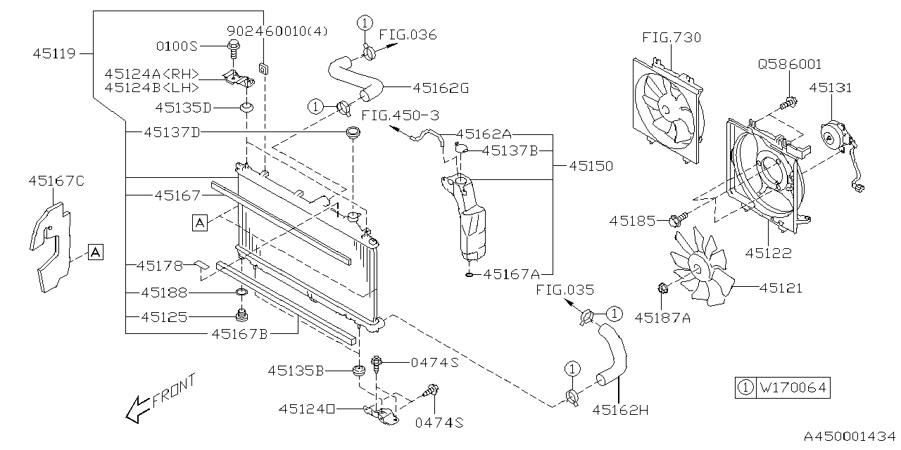 Diagram ENGINE COOLING for your 2005 Subaru STI   