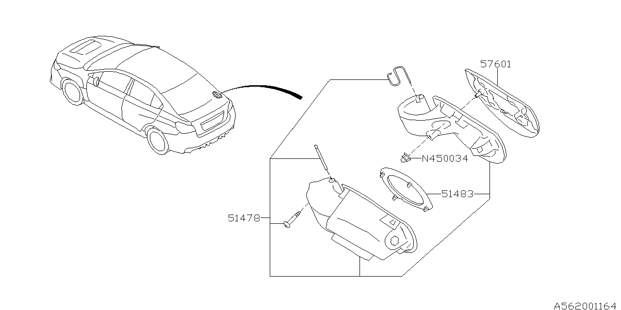 Diagram TRUNK & FUEL PARTS for your 2025 Subaru Forester   