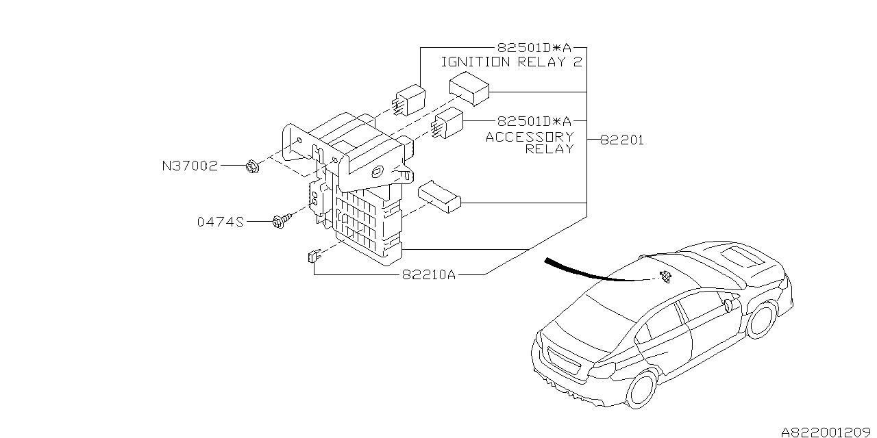 Diagram FUSE BOX for your 2019 Subaru WRX Limited 2.0L 6MT 