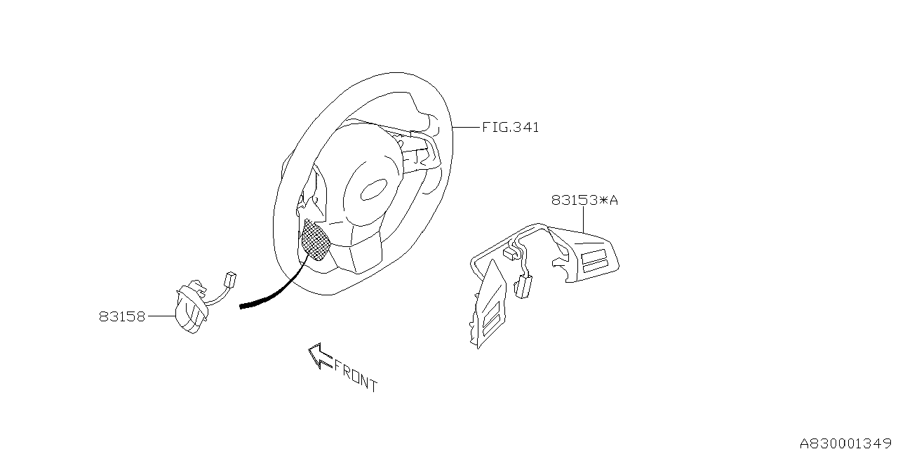 Diagram SWITCH (INSTRUMENTPANEL) for your 2012 Subaru Forester   