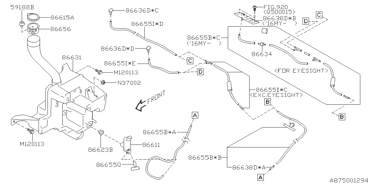 WINDSHIELD WASHER Diagram