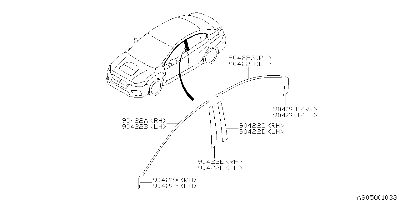 Diagram TAPE for your 2016 Subaru Legacy   