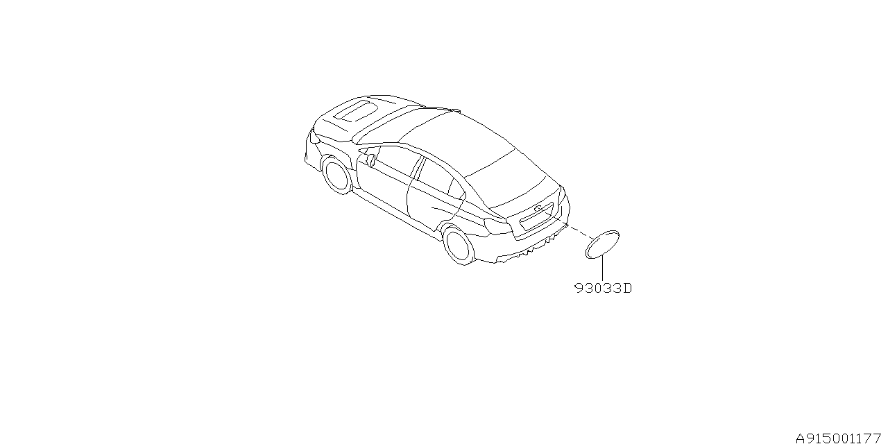 Diagram MOLDING for your 2016 Subaru Impreza  Wagon 