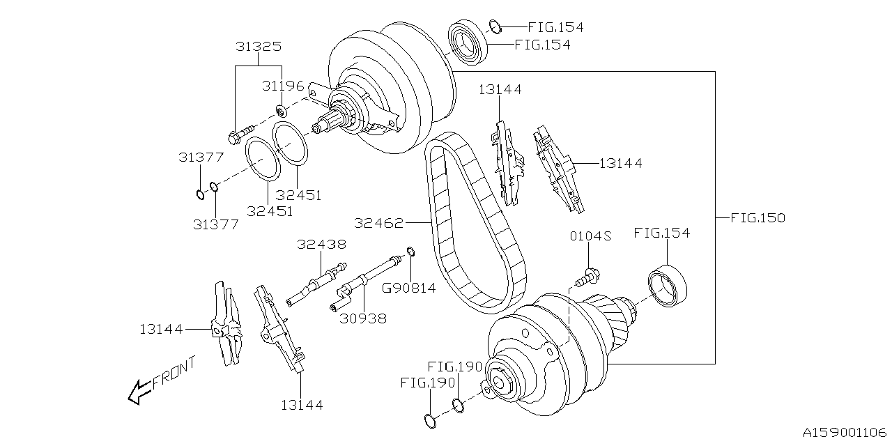 Diagram ECVT, PULLEY SET for your 2023 Subaru WRX   