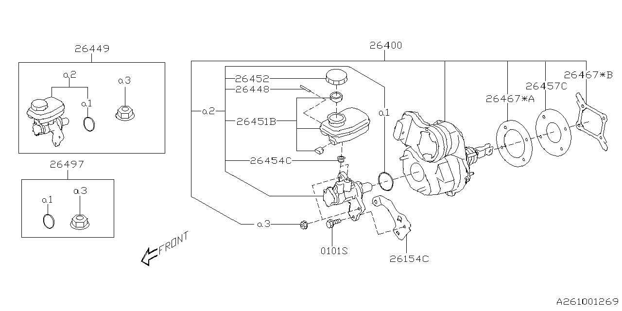 Diagram BRAKE SYSTEM (MASTER CYLINDER) for your 2022 Subaru WRX PREMIUM w/EyeSight  