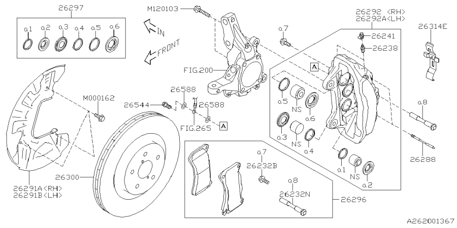 Diagram FRONT BRAKE for your Subaru BRZ  