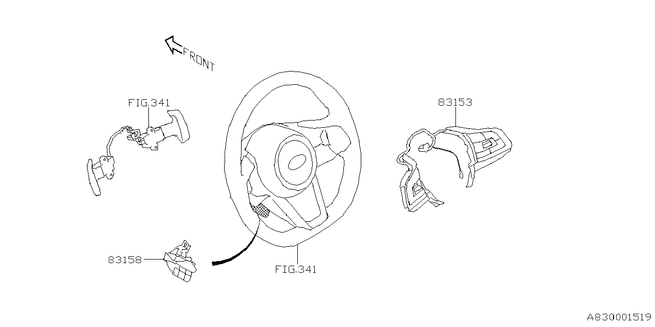 Diagram SWITCH (INSTRUMENTPANEL) for your 2013 Subaru Legacy  R Sedan 