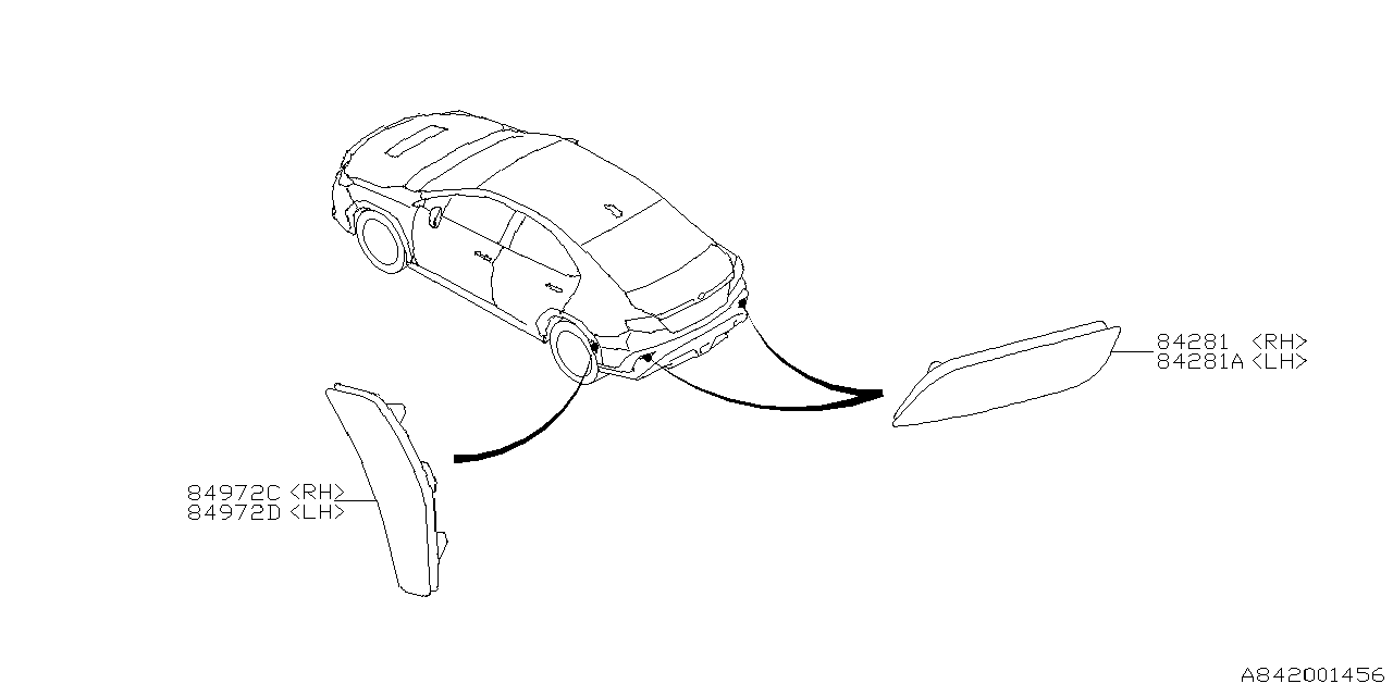 Diagram LAMP (REAR) for your 2025 Subaru Impreza   