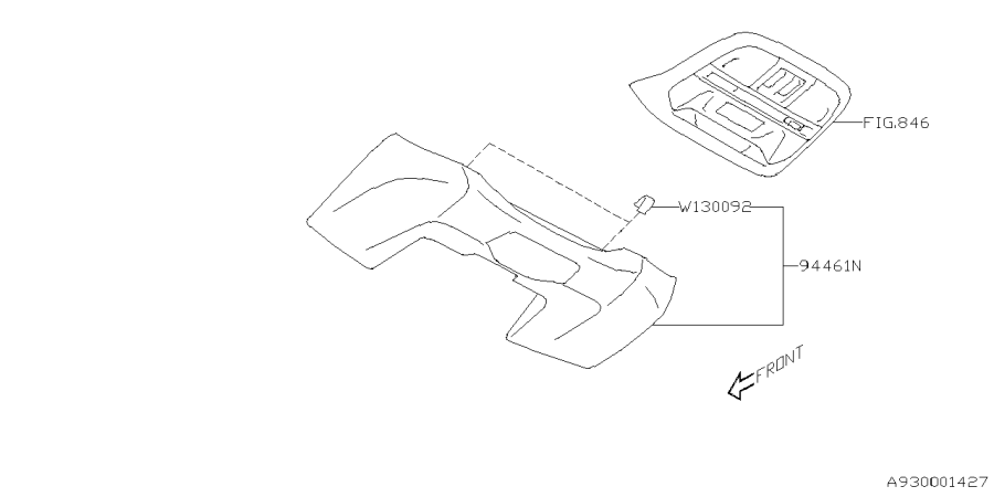 Diagram CONSOLE BOX for your 2021 Subaru Crosstrek  EYESIGHT 