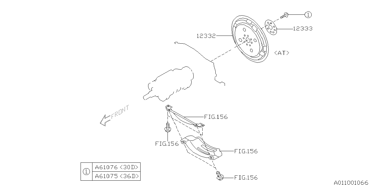 Diagram FLYWHEEL for your Subaru