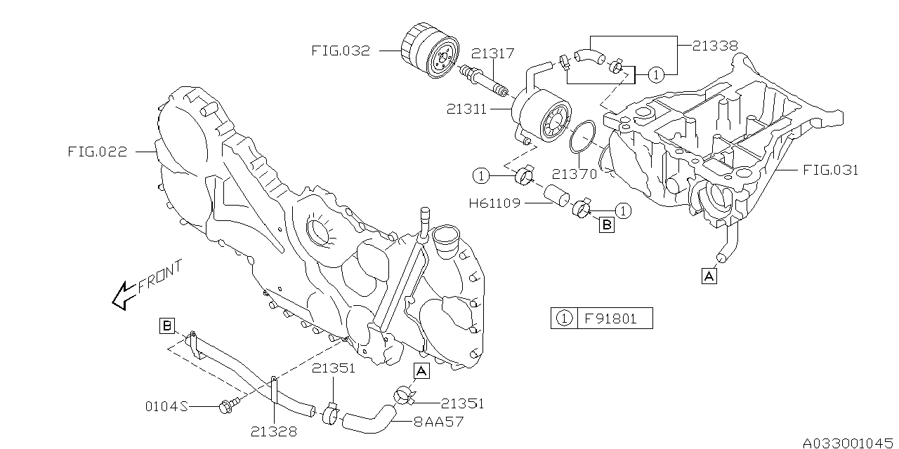 Diagram OIL COOLER (ENGINE) for your 2014 Subaru BRZ   