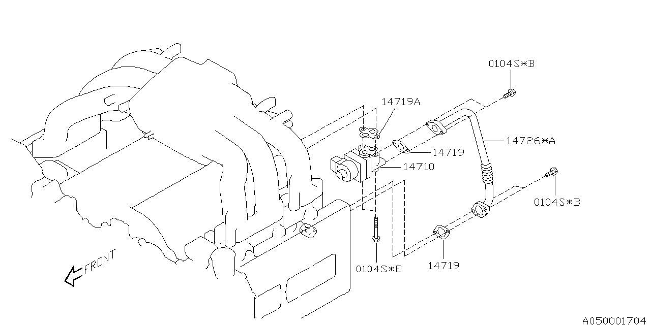 Diagram INTAKE MANIFOLD for your Subaru