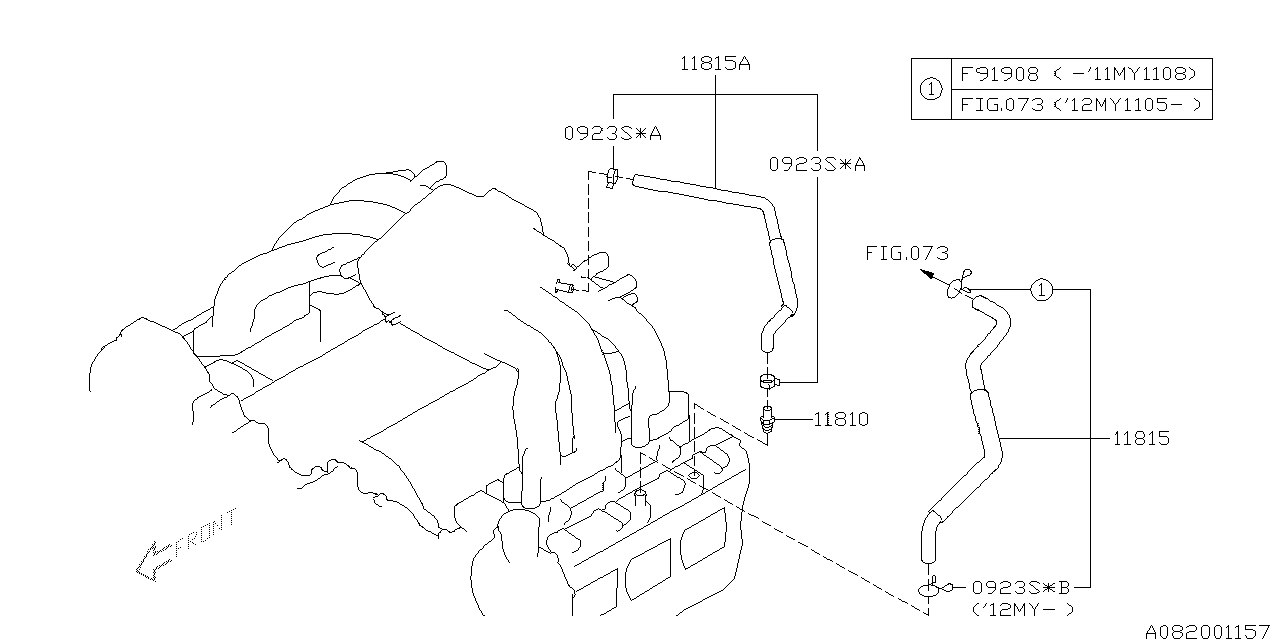 Diagram EMISSION CONTROL (PCV) for your 2022 Subaru STI   