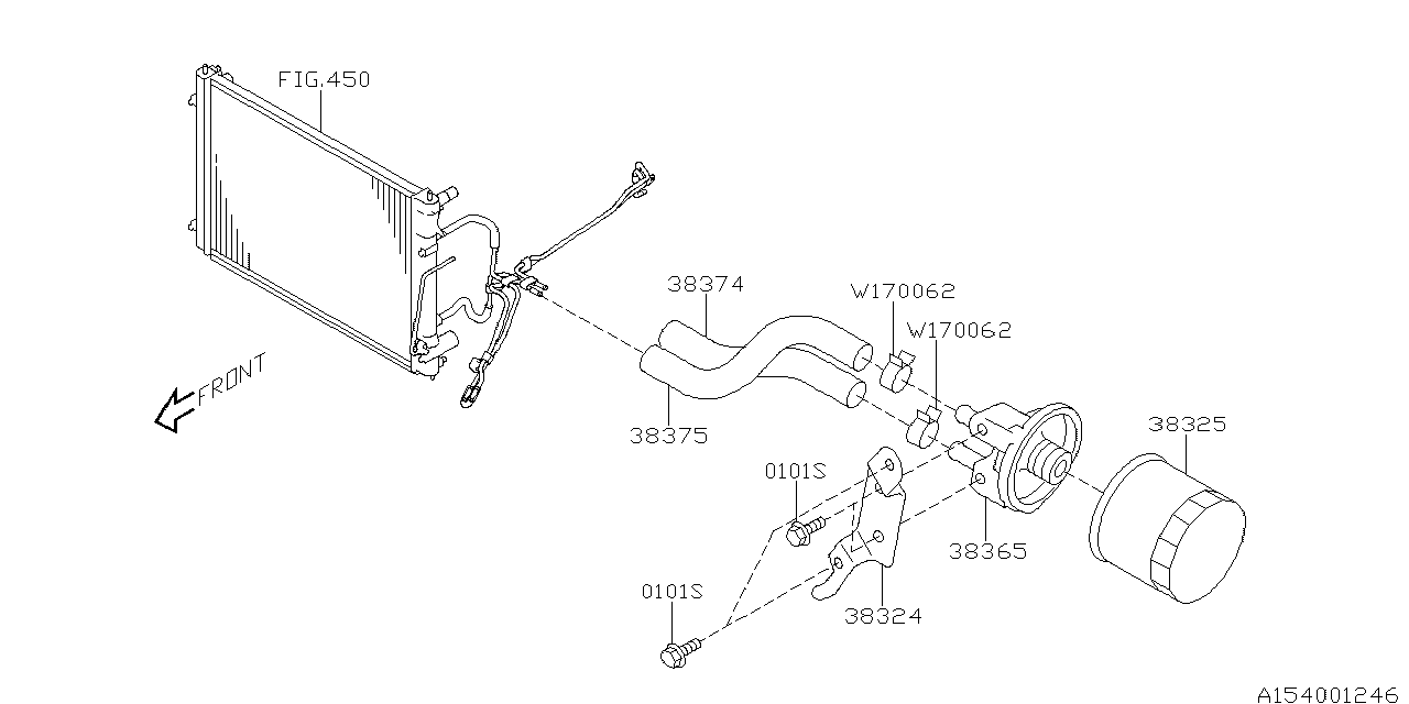 Diagram AT, TRANSMISSION CASE for your 2001 Subaru WRX   