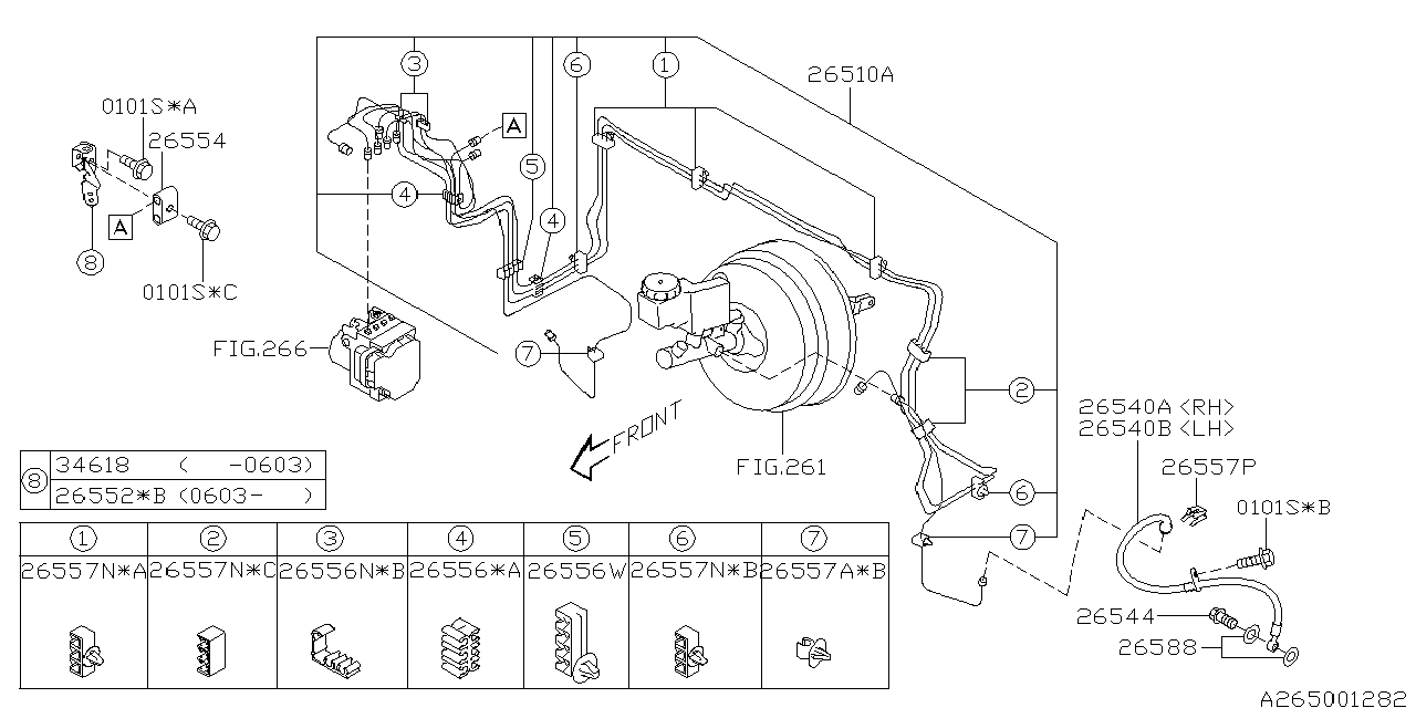 Diagram BRAKE PIPING for your 2007 Subaru Tribeca 3.0L Base-M(7ST) 