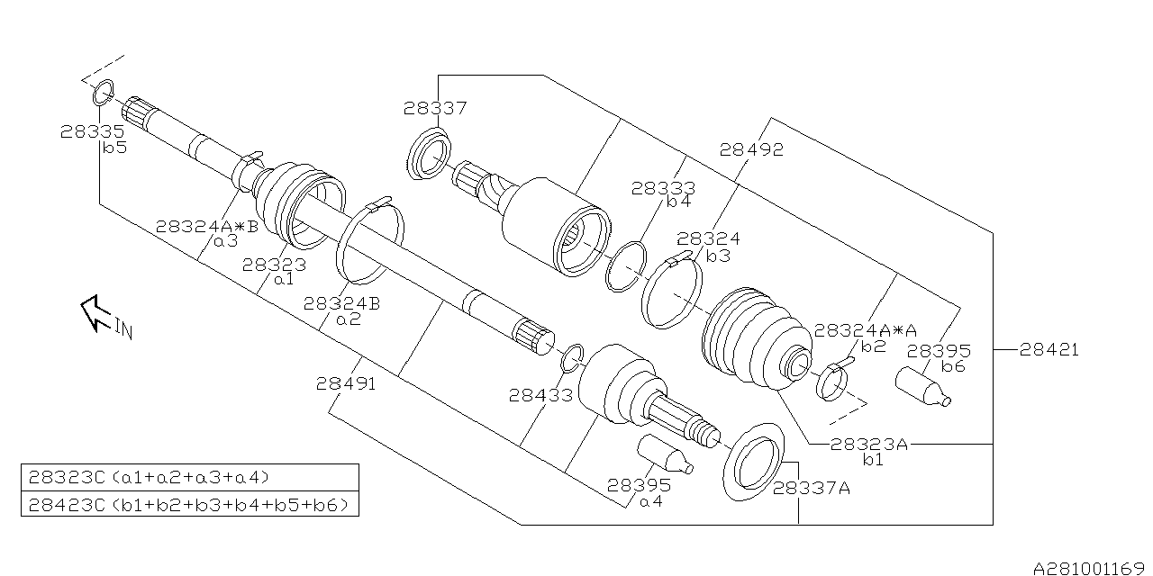 Diagram REAR AXLE for your 2011 Subaru STI   