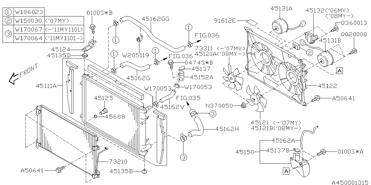 Diagram ENGINE COOLING for your 2006 Subaru Tribeca   