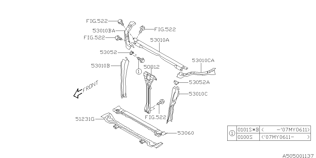 Diagram BODY PANEL for your 2024 Subaru WRX   