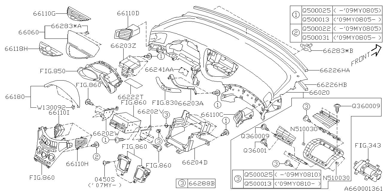 Diagram INSTRUMENT PANEL for your 2019 Subaru WRX  LIMITED WITH LIP ES 