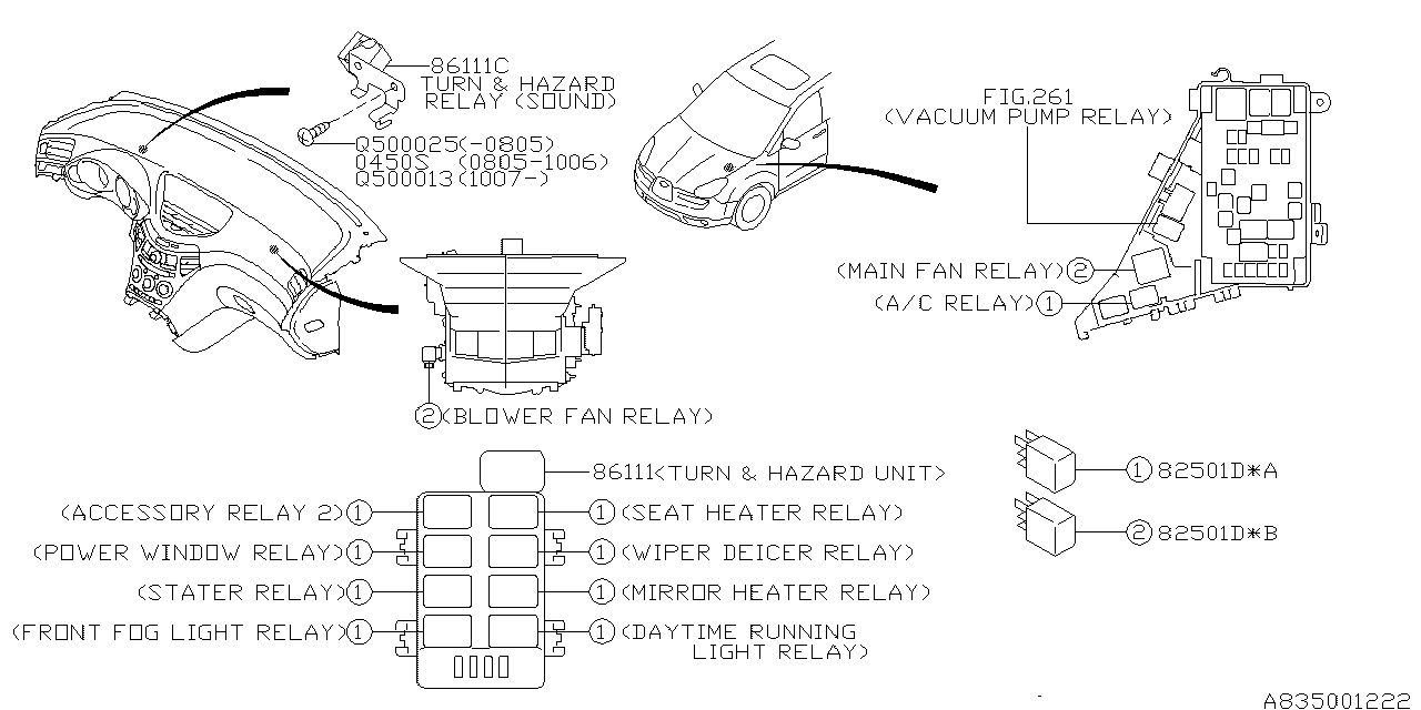 ELECTRICAL PARTS (BODY) Diagram