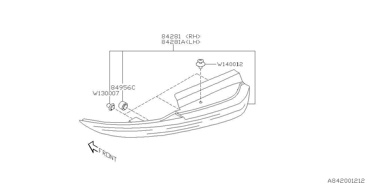 Diagram LAMP (REAR) for your 2024 Subaru Impreza   