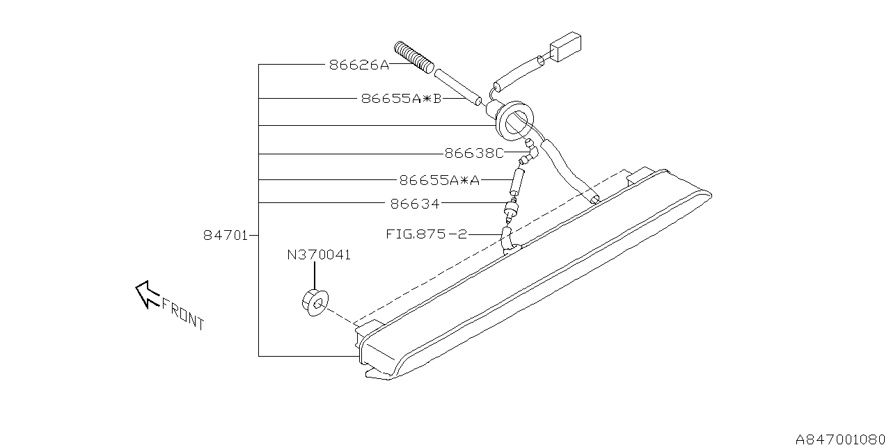 LAMP (HIGH MOUNT STOP LAMP) Diagram