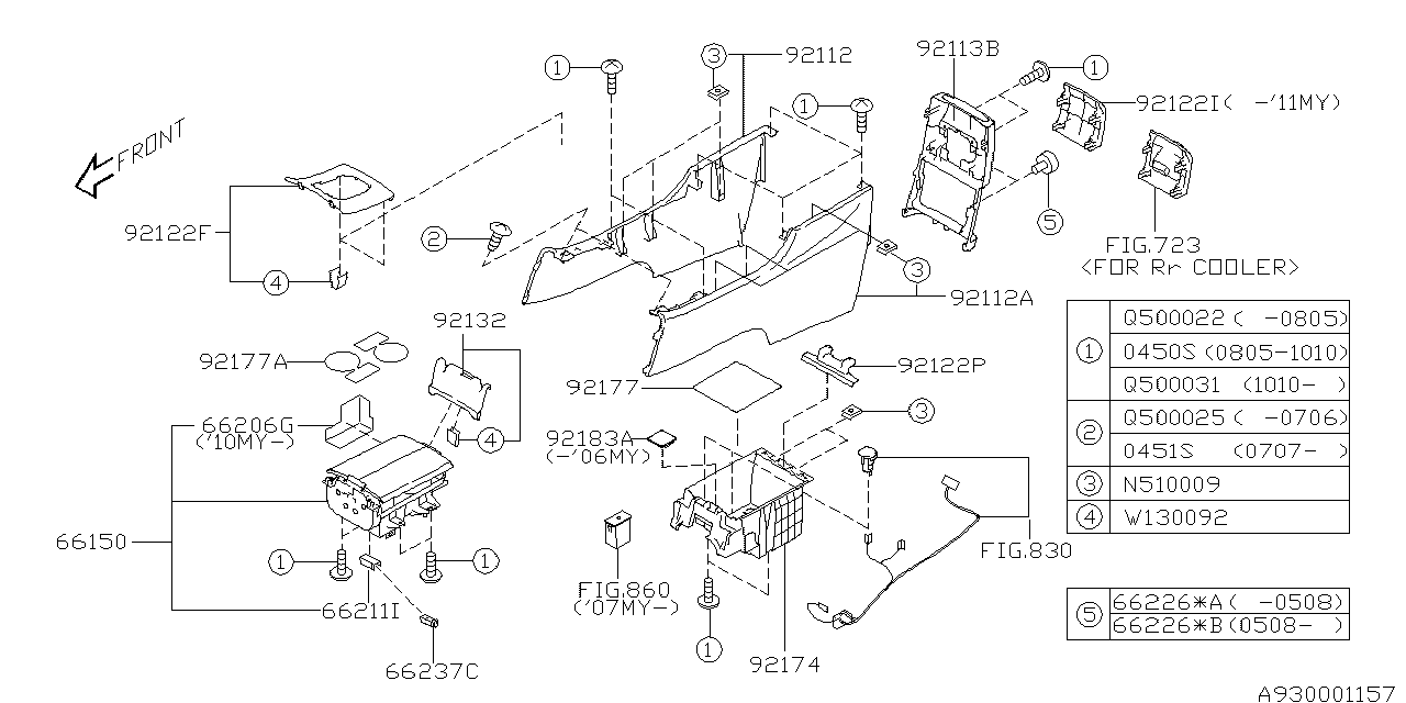 Diagram CONSOLE BOX for your 2019 Subaru WRX Limited  