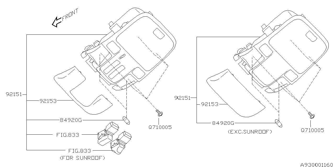 Diagram CONSOLE BOX for your 2017 Subaru Crosstrek   