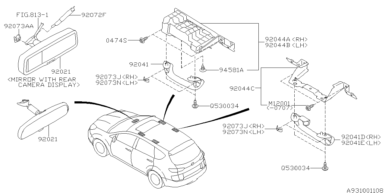 Diagram ROOM INNER PARTS for your 2022 Subaru WRX   