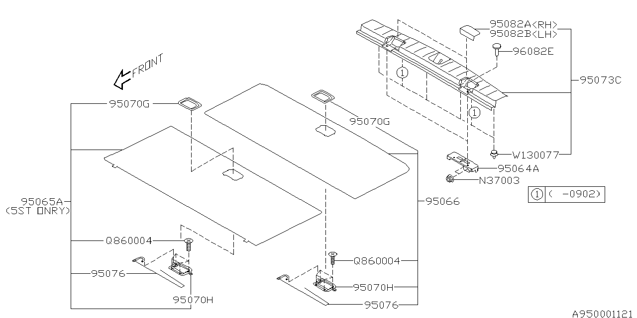 Diagram MAT for your 2017 Subaru Legacy  Premium w/EyeSight SEDAN 