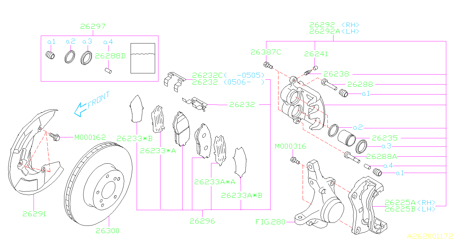 26297ag000 ремкомплект subaru