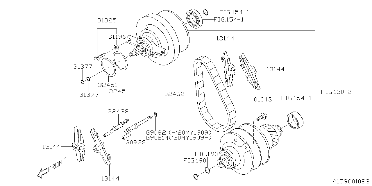 Diagram ECVT, PULLEY SET for your 2024 Subaru Ascent  Onyx Edition Limited 7-Passenger Eye 